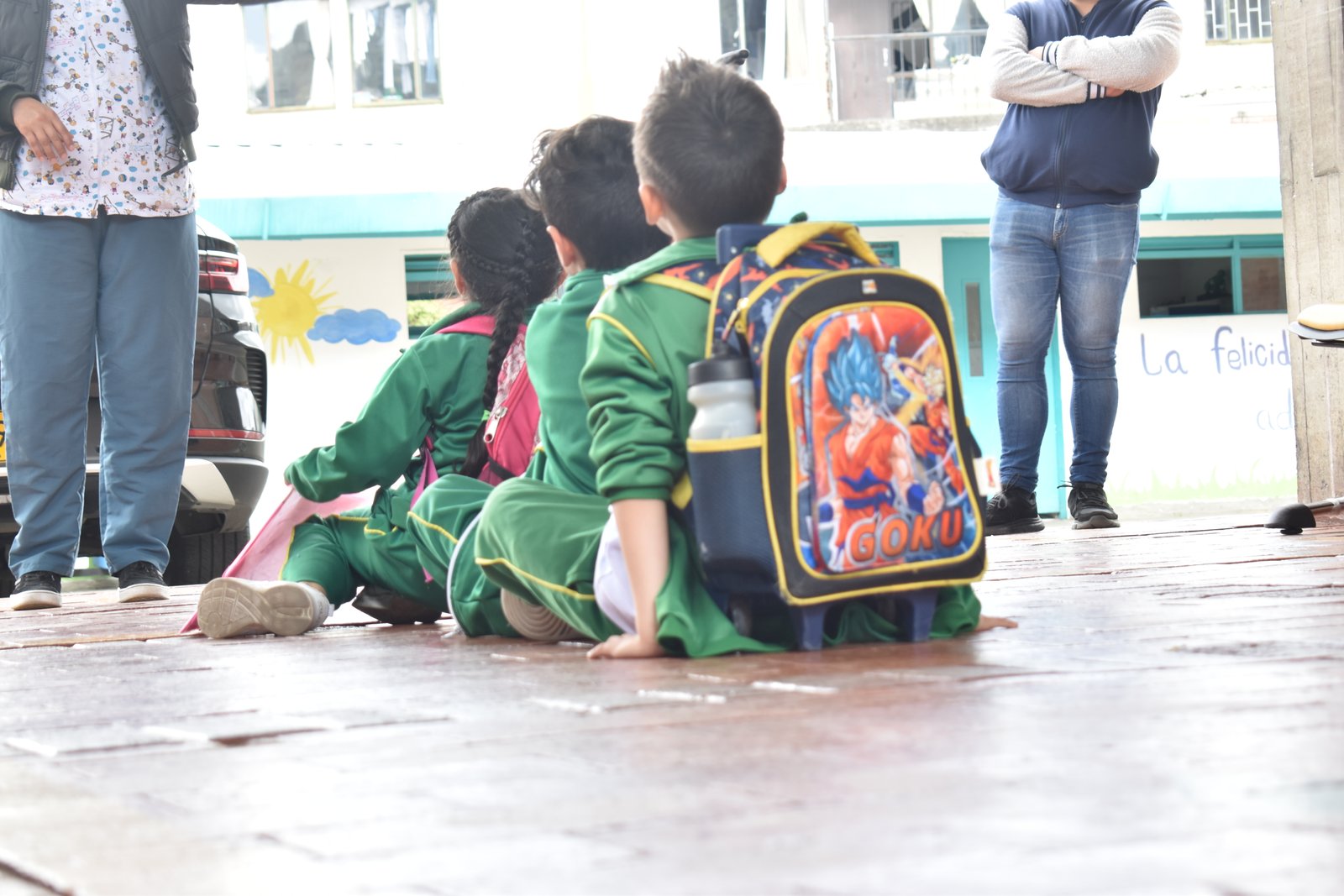 Preparados nuestros chiquis.